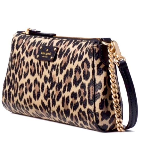 RARE nwt Kate Spade || Grove Street Leopard Jane Crossbody flawless - Picture 4 of 12